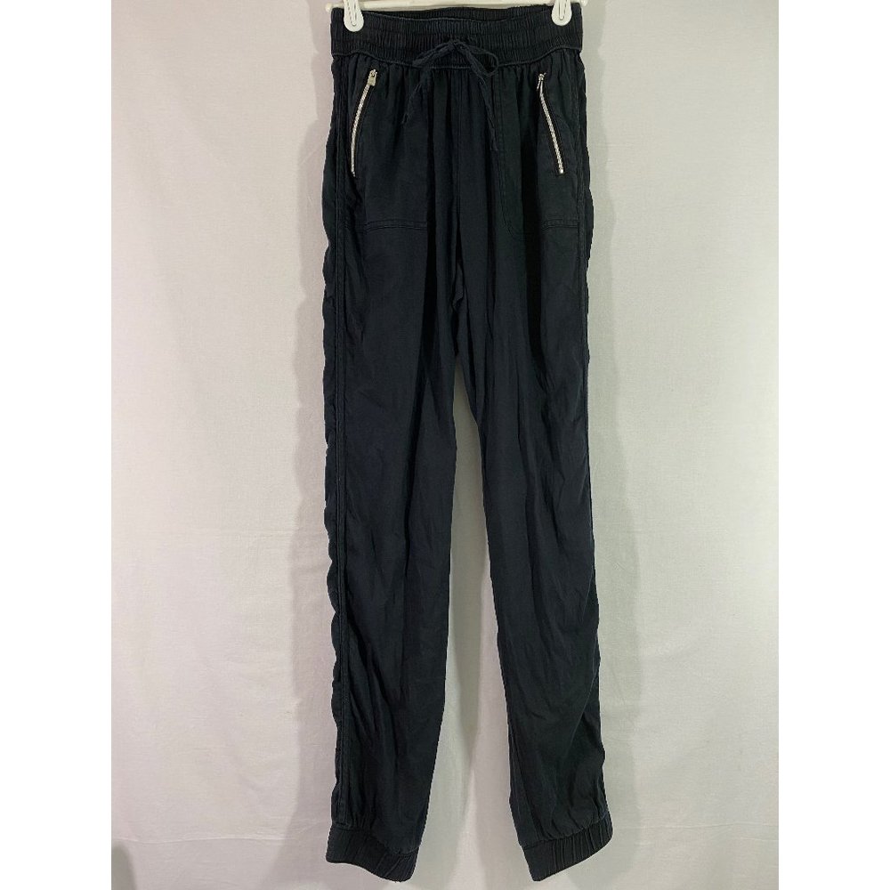 Hollister Navy Blue Jogger Pants Zip Pockets